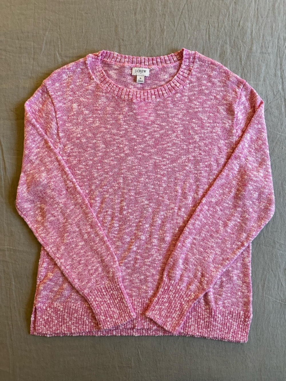 J. Crew Hot Pink Crewneck Sweater